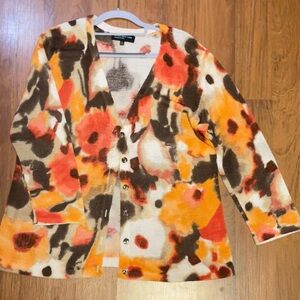 JONES NEW YORK COLLECTION - Fall Colored Cardigan - XL - Rarely Worn